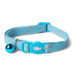 Pawpzilla Reflective Rope Cat Collar Blue