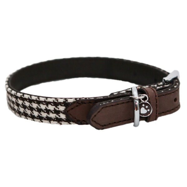 Pawpzilla Dog Collar With Sturdy Buckle (Brown)