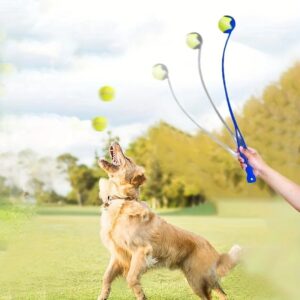 Pawpzilla Pet Tennis Ball Launcher Stick Dog Training Toy