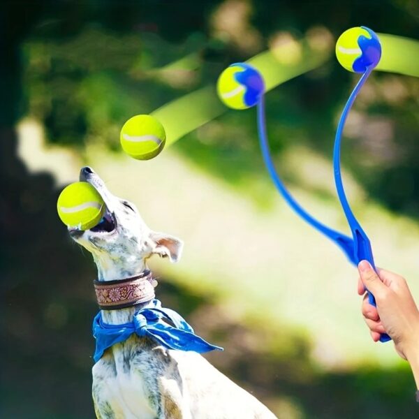 Pawpzilla Pet Tennis Ball Launcher Stick Dog Training Toy - Image 3