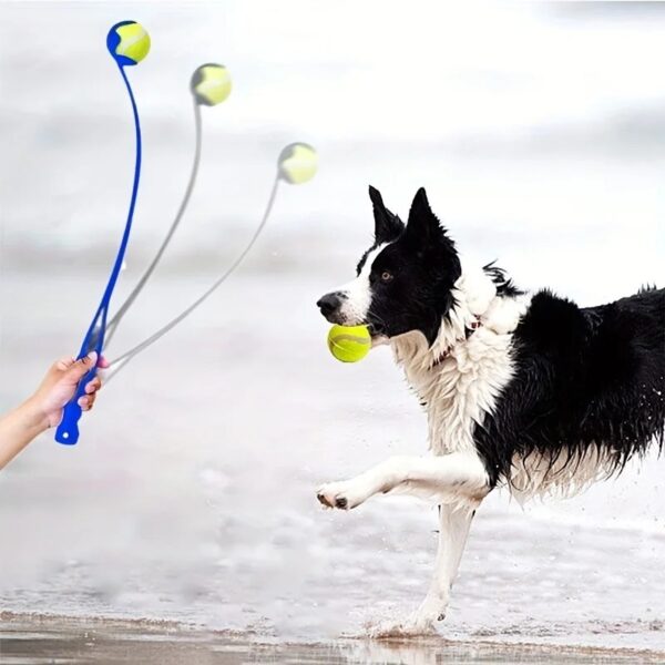 Pawpzilla Pet Tennis Ball Launcher Stick Dog Training Toy - Image 4