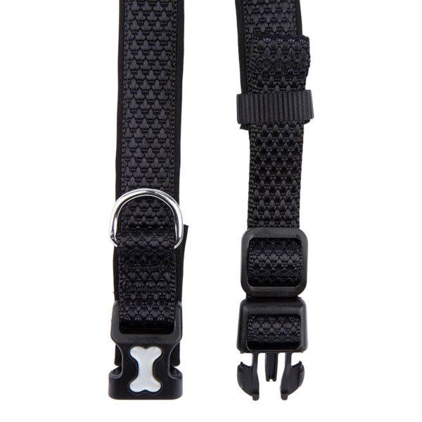 Pawpzilla Woven Padded Dog Collar (Black) - Image 4