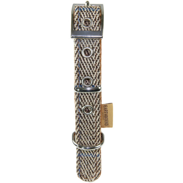 Pawpzilla Leather Collar Beige - Image 4