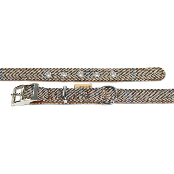Pawpzilla Leather Collar Beige - Image 3
